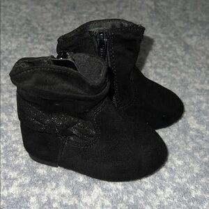 Black Suede Baby Boots size 3 Toddler